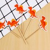 50 piezas de decoración de dinosaurios para cupcakes, diseño de