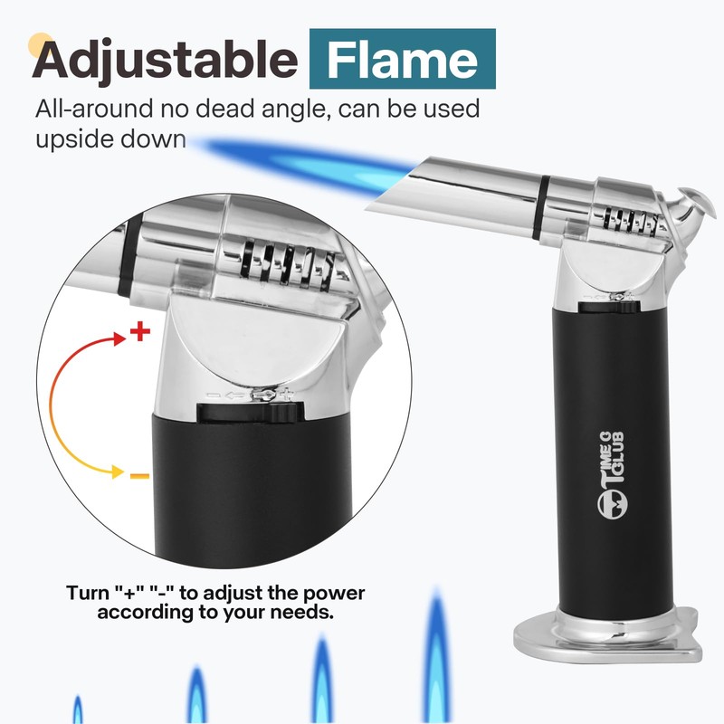 Blow Torch, Professional Kitchen Cooking Butane Torch with Safety Lock