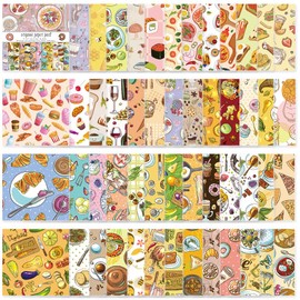 Origami Paper Kit 50 Sheets 70GSM 6 Inch Square Double Sided Color 50 Vivid Japanese Washi Chiyo Colors for Hand Crafts Origami Paper Arts Creativity.Dessert