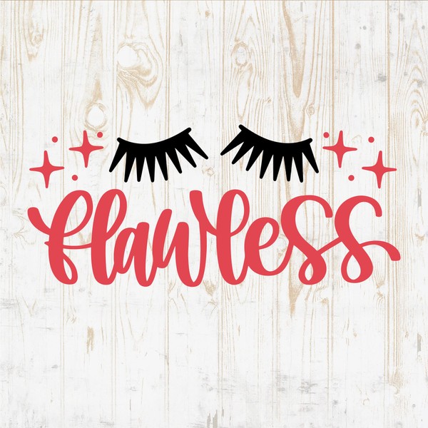 Flawless - Makeup Wall Decals - Makeup Wall Stickers -