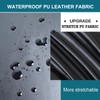 HFCNMY Stool Covers, 4Pcs Waterproof Stretch PU Round Bar Stool