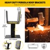 Roof Riser Brackets kit for Pation Pergola,Adjustable Angle Woodwork Post