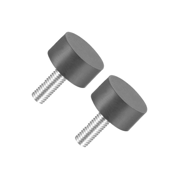 METALLIXITY 2pcs Rubber Stud M6 Screw Rubber Cylindrical Anti-Vibration Mount
