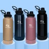 COOLREADY Water Bottle 40oz with Straw Lid and Chug Lid,