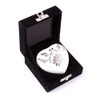 White Heart Shaped Small Cremation Ashes Urn with Box and