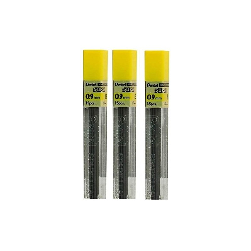 Pentel 0.9mm Size B Shade Hardness Pencil Refill Replacement Spare