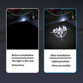 LED Car Door Logo Lights Compatible for Armada 2017-2022 Courtesy Projector Laser Welcome Light Puddle Lights Ghost Shadow Light Kit 2PCS Car Accessories