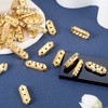 Beadthoven 100pcs Grade A 3-Hole Rhinestone Spacer Bar Beads Hexagon