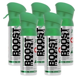 Boost Oxygen Pocket Size Natural 3L Canister | Respiratory Support for Aerobic Recovery, Altitude, Performance & Health (5 Pack)