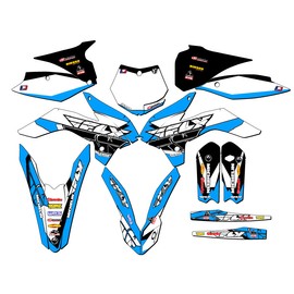 Senge Graphics Inc 2015-2017 SX 85 13 FLY Sky Blue Senge Graphics Kit Compatible with KTM - Complete Kit, 14/17