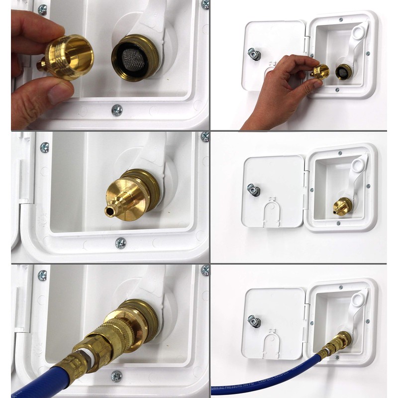 Water Blowout Quick Connect Plug Fittings for Air Compressor, Winterize