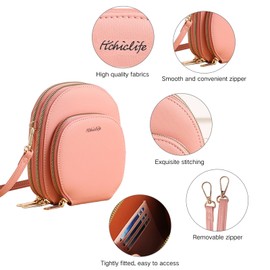 Endaycon Small Crossbody Bags for Women Trendy Cell Phone Purse Wallet, Pink