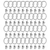 KEILEOHO 100 PCS 32mm Curtain Ring with Clip, Metal Curtain