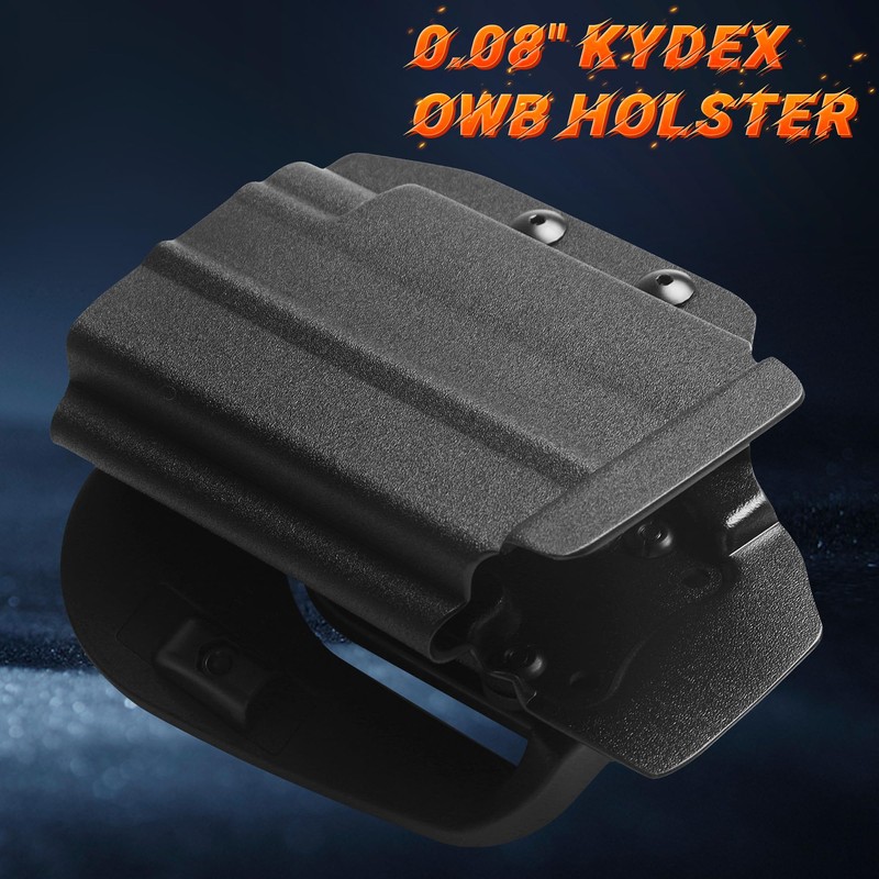 OWB Kydex Holster for Glock 19/23/32/44/45 with OLIGHT Baldr S/Baldr