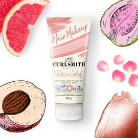 Curlsmith Hair Makeup Vegan Temporary Hair Dye and Styling Gel, Red-Gold Colour