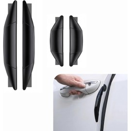 4 piezas de protectores de borde lateral para puerta de coche, protector de parachoques SRS anticolisión de PVC, tira de acolchado para borde de puerta flexible y resistente al agua, accesorio