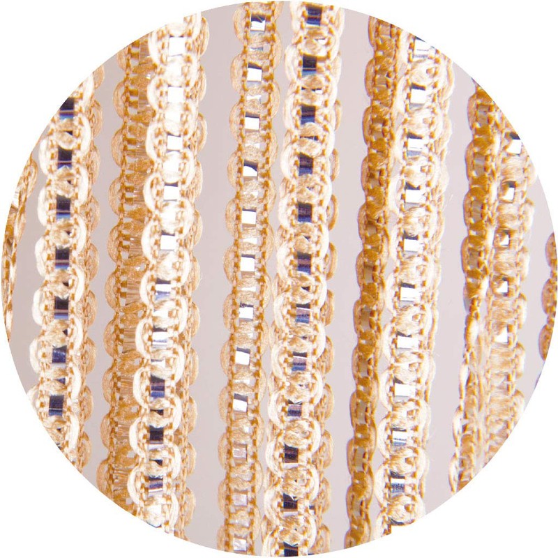 Arsvita String Curtain Metallic Look String Curtain Door Curtain with