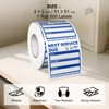 YIKIADA 500 PCS Oil Change Stickers Vinyl 2 Inches Clear