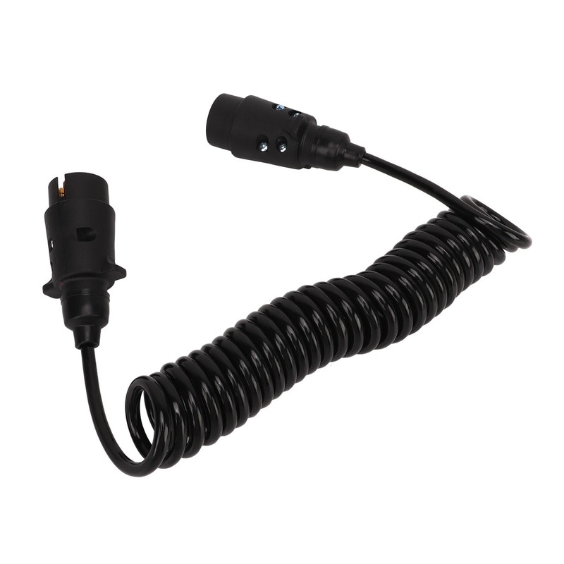 12.8ft Trailer 7 Core Coiled Cable Flexible Retracted Stable Connection
