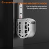 Crosstar 16FT Magnetic Self-Locking Stainless Steel Tape Measure, Double-Sided Scale,