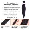 Pre Stretched Braiding Hair 16 Inch, 8 Packs Professional Braiding