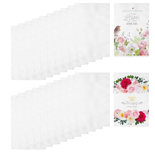 Sublimation Blank Garden Flag DIY Lawn Garden Flags Polyester Banners