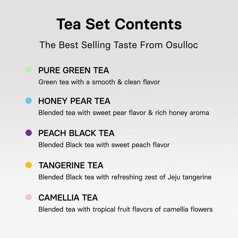 OSULLOC Premium Tea Collection (40 count, 10 flavors x 4
