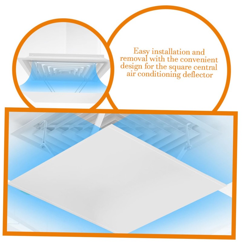 LABRIMP Air Conditioner Windshield Square Deflector Ceiling Central Air Conditioning
