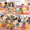 gisgfim 12 Pack Classroom Small Plastic Baskets for Organizing Mini