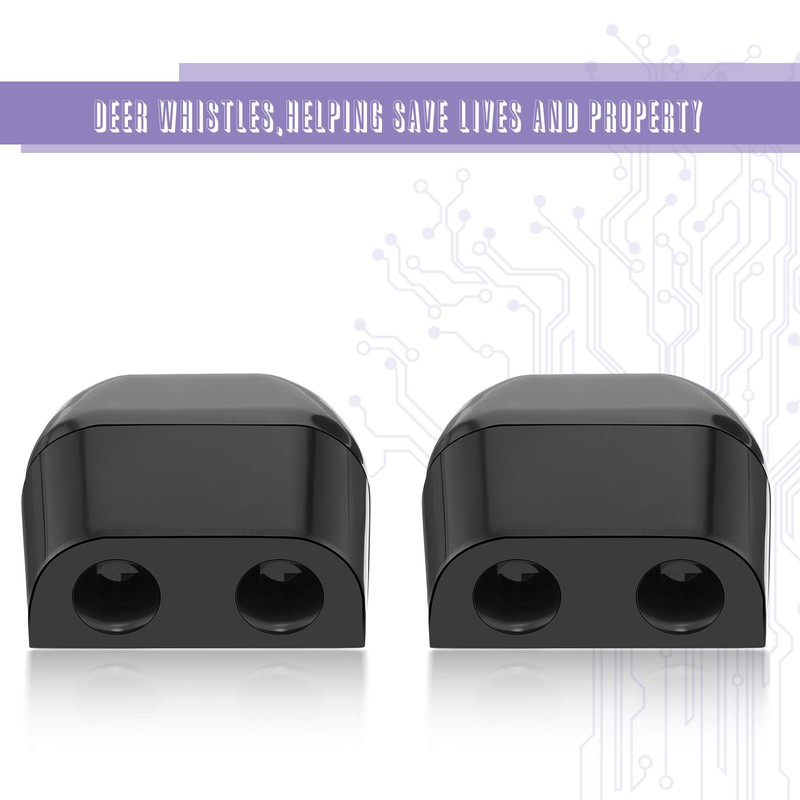 BBTO 8 Pieces Car Deer Warning Whistle Devices Dual Construction