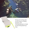 3 Panels Wrist Writing Dive Slate with Pencil Scuba Diving