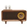 Mini Wooden FM Stereo Sound Radio Vintage Imitation Wood Grain