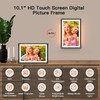 BIGASUO 10.1 inch 32GB Digital Picture Frame with LED Light,