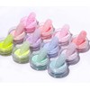 12 Colors Caddy Color Nail Glitter Powder Sugar Like Nail