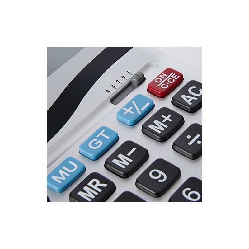 Aurora DT303 Desktop Calculator with Large Display and Keys,Silver