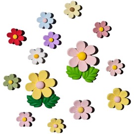 Fridge Magnets, Flower Fridge magnets, 3D Kitchen Magnet, pack of 14 pcs
