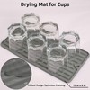 Dish Drying Mat, Silicone Drying Mat for Kitchen Counter, Food