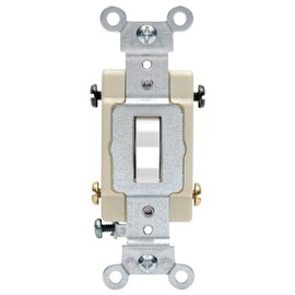 Leviton S02-CS415-2WS White Commercial Grade 4-Way AC Quiet Switch Toggle