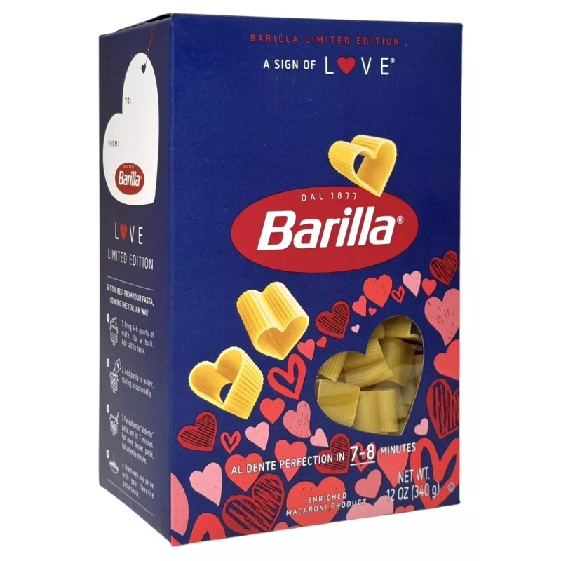Barilla Limited Edition Heart Shaped Pasta Noodles Valentine's Day 12