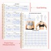 Fitness Journal Workout Planner, A5(6.4" x 8.3") Workout Journal &