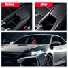 INUBOXES Carbon Fiber Style Armrest Box Cover Interior Car Center