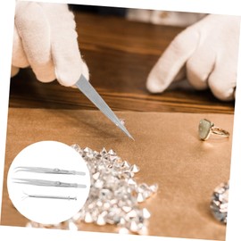 Operitacx 3sets Stainless Steel Jewelry Tweezers Set Multi-use Precision Tools for Jewelry Making Ergonomic Design for Comfortable Grip Lightweight and Portable