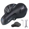 Bicycle Saddle, Comfortable Soft Memory Foam Ergonomic Shock Absorbing Breathable