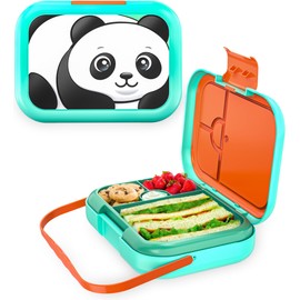 Move2Play Bento Box, Leak-Proof Kids Lunch Box | Made for Kids and Toddlers 3-7+ Years Old | BPA Free | Dishwasher Safe | Snack Box | Perfect for School, Daycare, Summer Camp