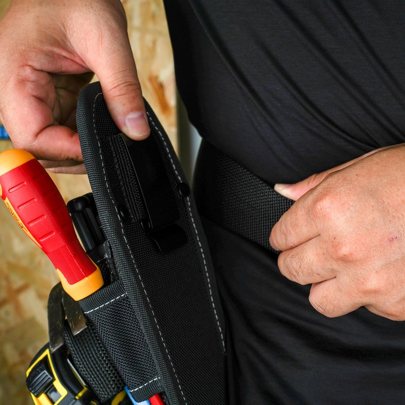 Small Tool Pouch with Belt Clip,Small Tool Holder Pouch, Min