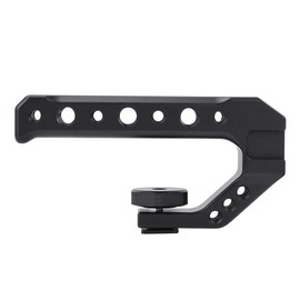 Pomya Manija de cámara, Mango de cámara de empuñadura Universal de aleación de Aluminio, manija de Montaje de Zapata fría de cámara, para luz de Relleno de micrófono de Monitor Externo de cámara