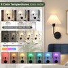 Rechargeable Battery Operated Wall Sconces Sets of 2, 15 Colors