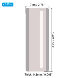 PATIKIL Guided Reading Strips, 8 Pieces Tracking Highlight Colored Overlay Strips Bookmark Dyslexia Reading Teaching Tools for Children Classroom Teacher, Grey