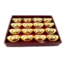 Betterdecor Feng Shui Gold Yuan Bao Home Office Decor for Wealth Luck