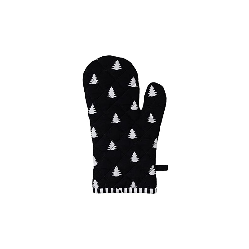 Clayre & Eef Oven Glove 18 x 30 cm Black
